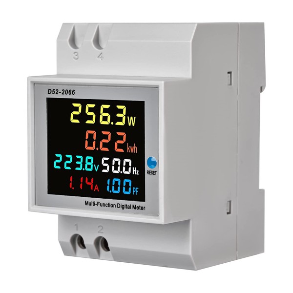 Electricity Meter, DIN Rail, AC Meter, Digital Energy Meter: Multifunctional