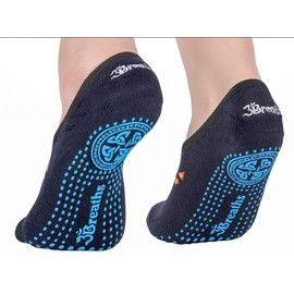 D and H Bamboo Non-Slip Yoga Socks for Women, (Medium)