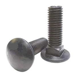 3/8-16 X 3 1/2" Carriage Bolts/Fully Threaded/Steel/Black Oxide (Quantity: 200)
