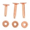 Ejoyous Copper Rivets Set, Leather Copper Rivets Round Head and