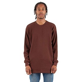 Shaka Wear Men's SHTHRM 8.9 oz, Thermal T-Shirt Top (Medium, Brown)
