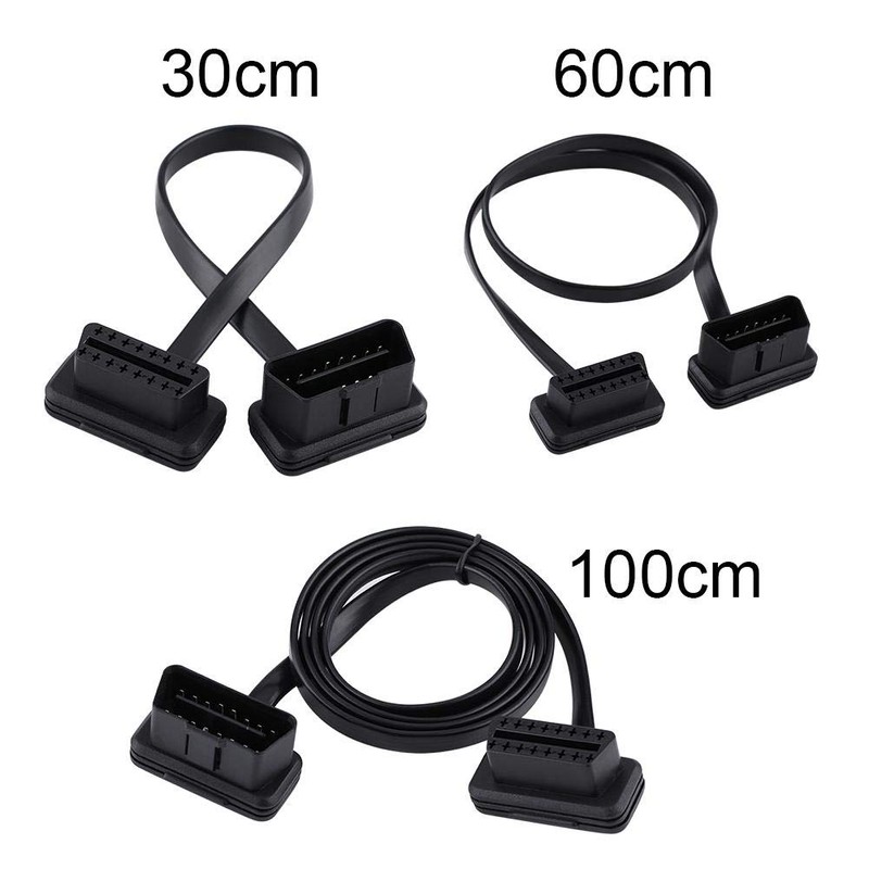 Keenso 16 Pin Stecker auf Buchse OBD2 Kabel, Diagnostic 16