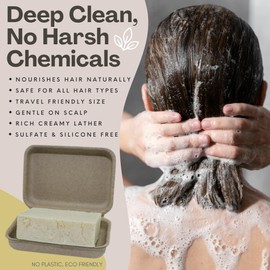 The Yellow Bird Peppermint Shampoo Bar Soap. Sulfate Free. Natural and Organic Ingredients. Anti Dandruff, Itchy Scalp, Psoriasis. Includes Conditioning Argan and Jojoba Oils.