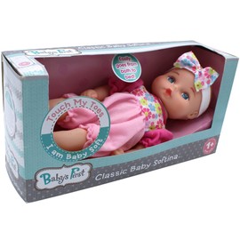 Baby's First Classic Softina Jumper Toy Doll, Lifelike Features, Machine Washable, for Ages 1+