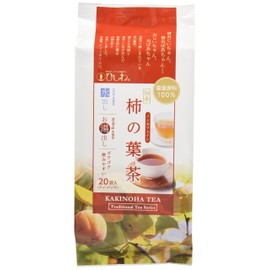 Hiwashiwa-en Japanese Traditional Persimmon Leaf Tea TB (Cold Brew and Hot Water Blowing) 2.1 oz (60 g)