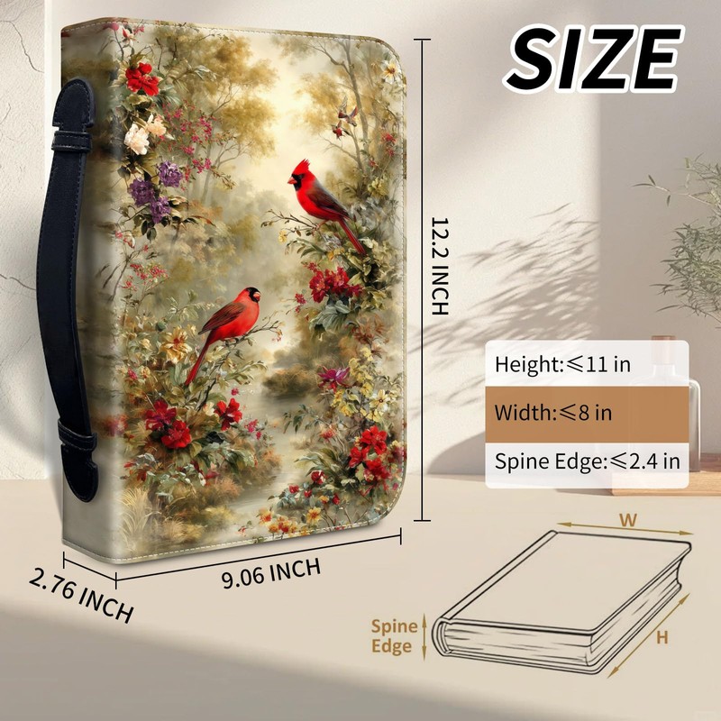 RMJKXQZG Leather Bible Cover Case for Women 12.2 * 9.06