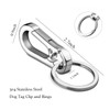 2 Pack Dog Tag Clips, Stainless Steel Heavy Duty Quick
