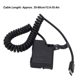 EN‑EL14 Tipo C Batería Ficticia Completamente Decodificada, Banco de Adaptador de Corriente con Acoplador de CC, para D5600 D5500 D5300 D5200 D5100 D3300 D3400 Y Otras Cámaras