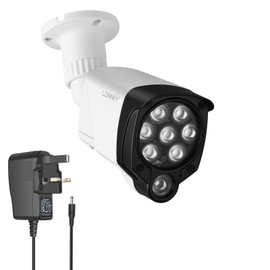 Lonnky 850nm 8-LED White Infrared Illuminator, 90 Degree Wide Angle, 100 Ft Range, Waterproof Night Vision Enhancer for CCTV Security Cameras, Indoor and Outdoor Use…