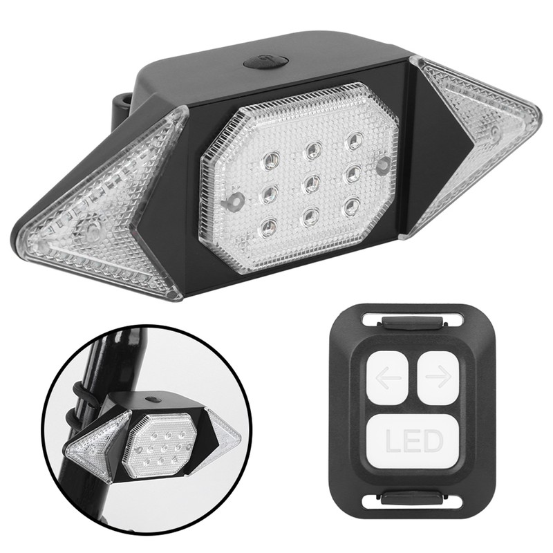 Bike Tail Turn Signal Light Safety Warning Bike Brake Rear