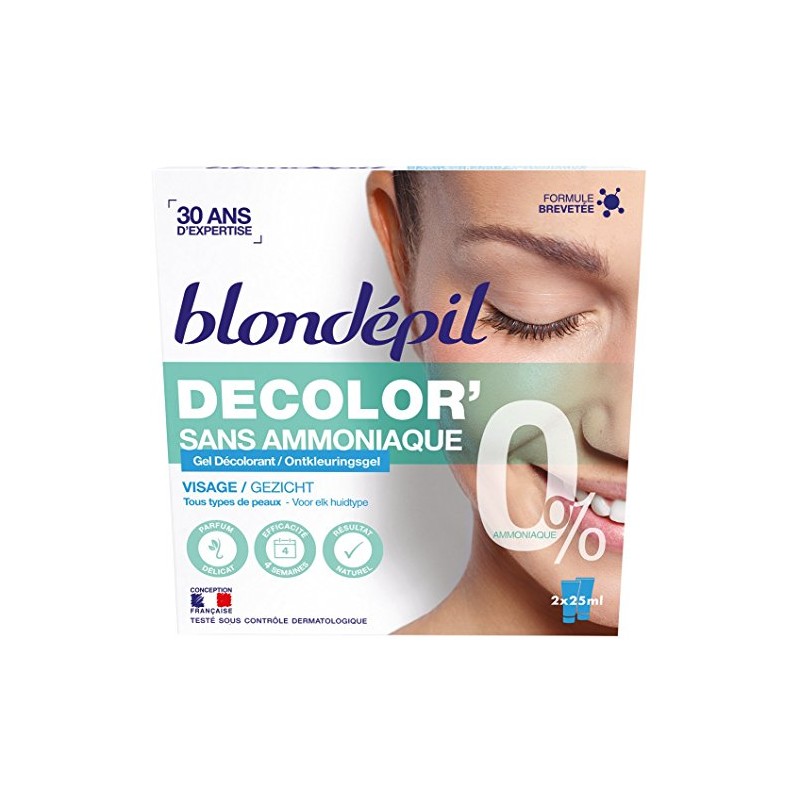 Blondepil Gel Colour Remover Without Ammonia for Face (2 x