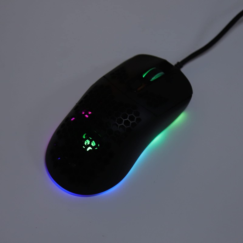 Pro Wired Gaming Mouse - 12000 DPI, Honeycomb Shell, RGB