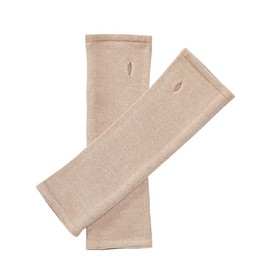 Enter the Complex® Arm Warmers, Wrist Muffs with Thumb Hole, Merino Wool, Women and Men, Dark Beige
