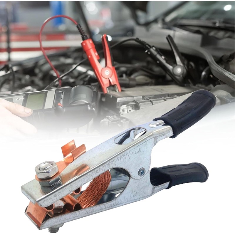 Black Welding Machine Ground Clamp, Ground Clamp With Rubber Sleeve