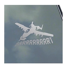 A-10 Thunderbolt II Pilot Firing Brrrrrt vinyl Sticker Decal Crew Air Force Warthog