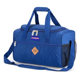 17X10X9 Inches United Airlines Personal Item Under Seat Duffel bag Suitable for Major Airlines including United, Spirit, Jetblue, Frontier, and American - Duffel Bag Design (Navy)