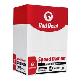 Red Devil 073612 0736 Speed Demon, Case of 12 Acrylic Caulk, White, 10.1 oz.