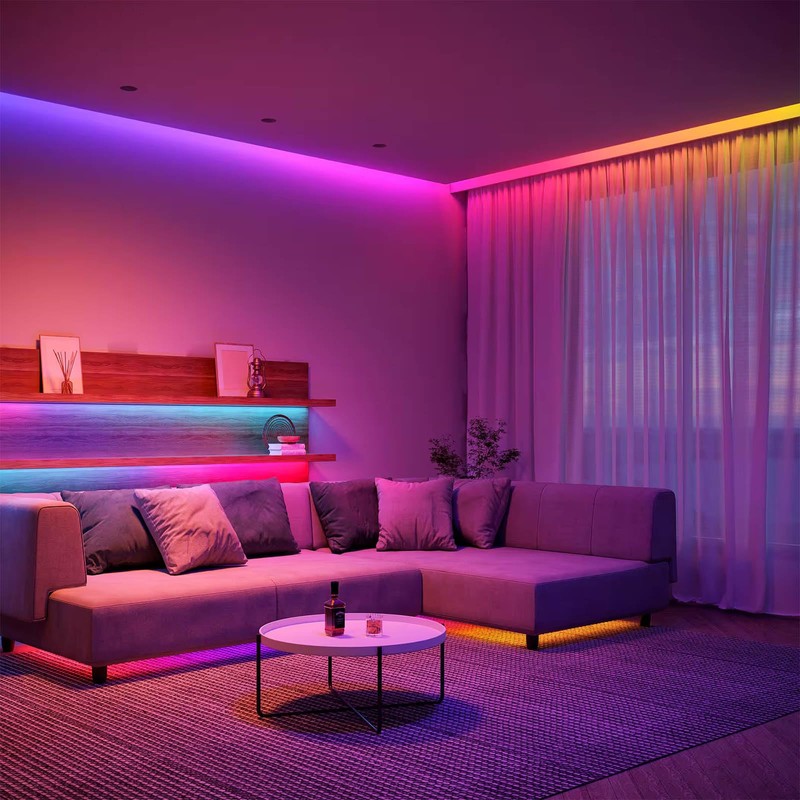 GOMING 24V 32.8ft/10M WS2811 Neon RGB COB LED Strip Light