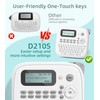 D210s Ptouch Label Maker Machine, Laminated Label Machine with-Tape 12mm