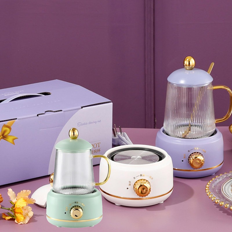 450ml Electric Kettle Stew Cup, Heat Uniformly Electric Stew Cup