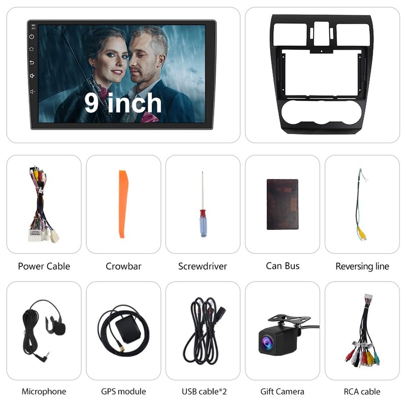 【2+64】 Car Radio Stereo Android 13 for Subaru Forester WRX