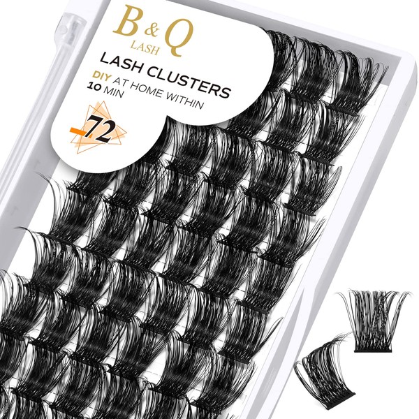 B&Q Cluster lashes B07 12-18MIX Clusters Lash Clusters D Curl