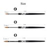 BQAN 3D Kolinsky Nail Art Brush 1Pc #4, Professional nail