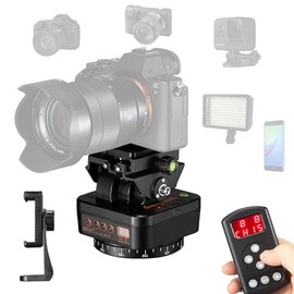 ZIFON YT-1000 Wireless Electric Gimbal with Remote Control Pan/Tilt Function 1000G Gimbal Load 360° Rotation 2.4G Remote Control for Smartphone Cameras