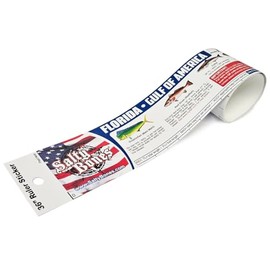 Salty Bones Gulf of America Florida Saltwater Lawsticker - 36" Sticker Ruler - Made in The USA - Updated for 2025 - Latest Version