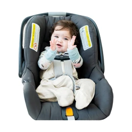 Buckle Me Baby Coats Sleep Sack | Car Seat Blanket | Car Seat to Crib Baby Wearable Blanket for Easy Transitions from Stroller, Carrier, High Chair or Any 5 Point Harness | 0-4 Months Cream Blankie