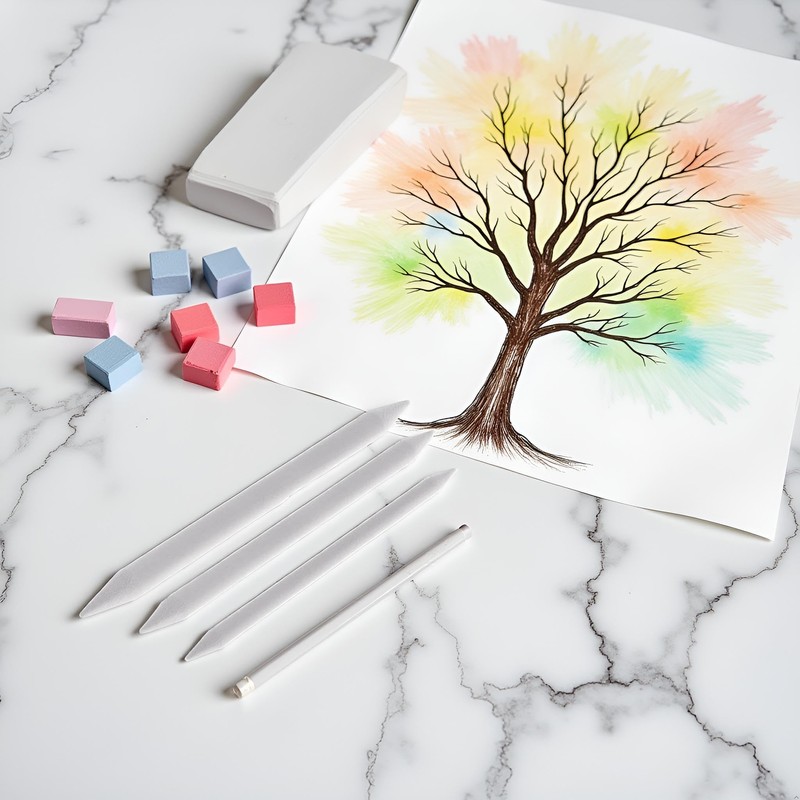 3 Sizes Blending Smudge Stump Stick Art Drawing Tools Deft