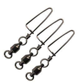 Easy Catch 10 Pack High-Strength Fishing Ball Bearing Swivel with Coastlock Snap, Strong Welded Ring for Saltwater Fishing-18Lb to 350Lb (100% Copper+Stainless Steel)(Size 6+6 (180lb) 10Pack)