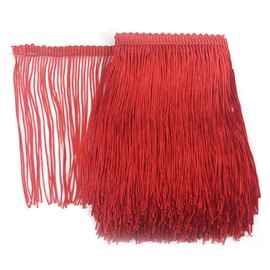 5 Yards Big Red Fringe Trim Lace Tassel Chainette 15cm Wide Fringe Trim Ribbon for DIY Latin Dress Stage Clothes Accessories Lace Ribbon