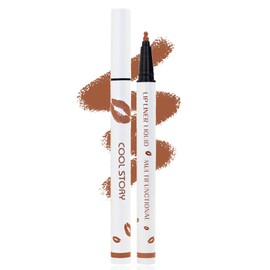 YUANLI Lip Stain Marker Pen, Lip Liner and Lipstick 2 in 1, Long Lasting Waterproof Matte Lip Tint Stain for Women, Hydrating and Waterproof 24 Hour Lip Liner Pencil & Liquid Lipstick - 05