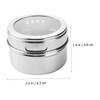 GRIRIW 8pcs Magnetic Spice Jar Magnets Stickers Jars Canisters Tins