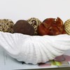 Clam Shell Dish White Ceramic Textured Display Coastal Nautical Decorative