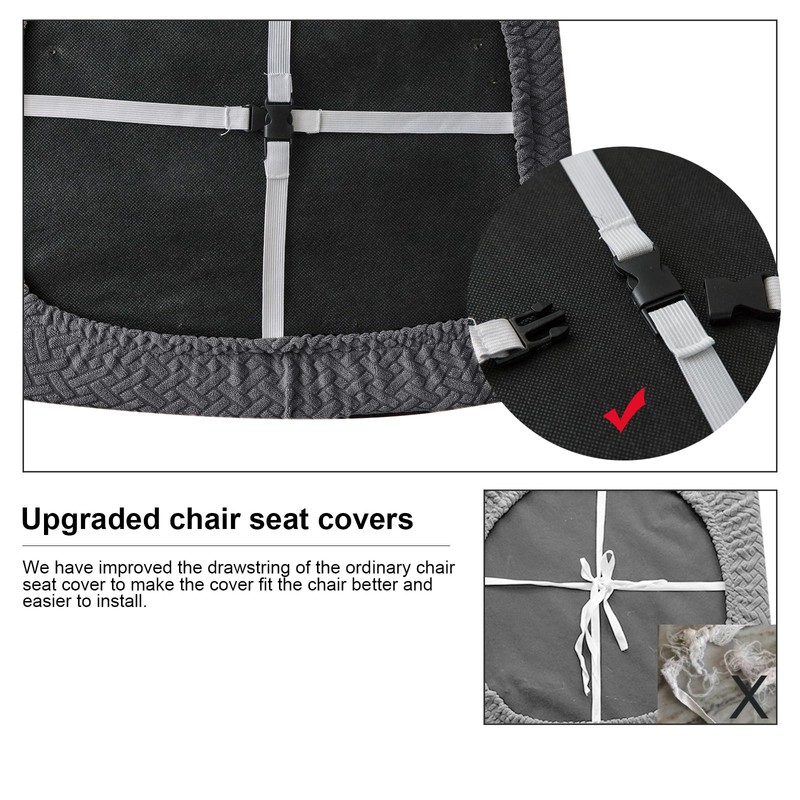 Genina Waterproof Seat Covers for Dining Room Chairs Covers Dining