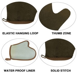 4Pack Self Tanning Mitt Applicator Kit Set, with Self Tanner Mitt, Lotion Applicator for Back, Exfoliating Glove, Face Brush for Fake Bake Sunless Tan