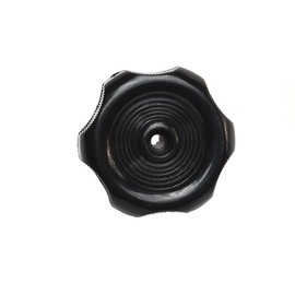 RV Designer Collection H713 Black 1 Inch Plastic Shaft Knob