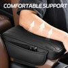 wuyaoyao Car Center Console Cover, Leather Car Armrest Box Cover,