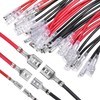 30Pcs 2.8mm 4.8mm and 6.3mm Female Spade Crimp Terminal with