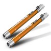 2pc Gold, RE-GEN Aluminium Re-Usable LED Doctors Nurses Pen Light