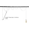 2 Pack Plug in Pendant Light Cord Kit, DIY Extension
