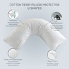 Opossum by Protect-A-Bed Cotton Terry Waterproof Pillow Protector, U Shaped