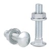 SHUNCHG Pack of 20 Carriage Bolts M5 x 50 Galvanised