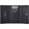 Takeokikuchi Men's Trifold Key Case, 4 Row Morbido Series, navy