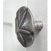 Sand Dollar Drawer Knob, Beach Cabinet Pull, Solid Metal, Silver