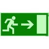 Original Andris® Quality Symbol Sign Escape Route/Emergency Exit Sign Arrow