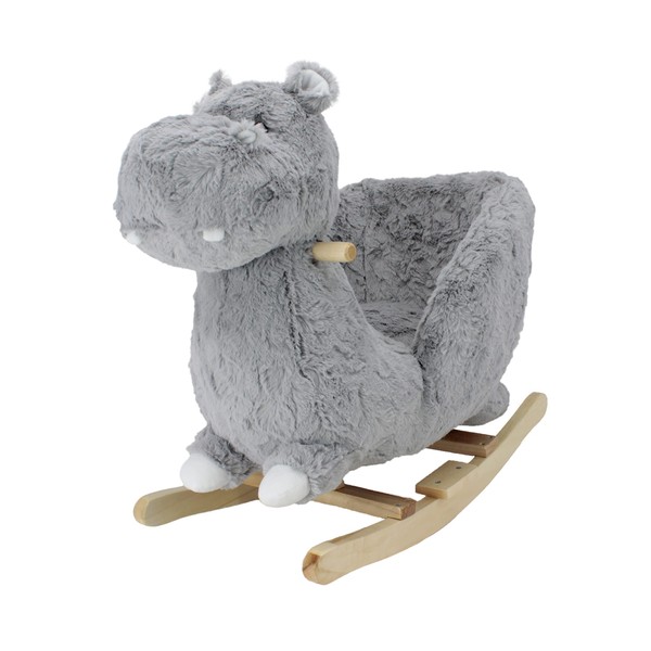 Soft Landing - Joyrides - Sit-in Children's Character Rocker - Hippo