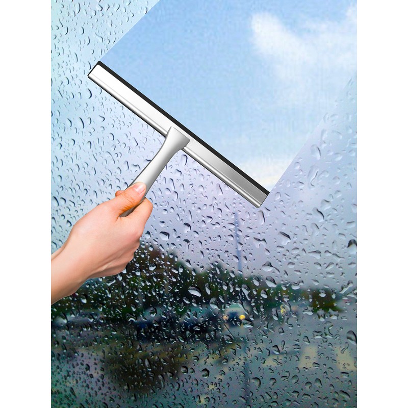 Ambrosya - Shower Squeegee Made of Stainless Steel - Squeegee